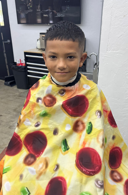 "Supreme Pizza" Kid's Barber Cape