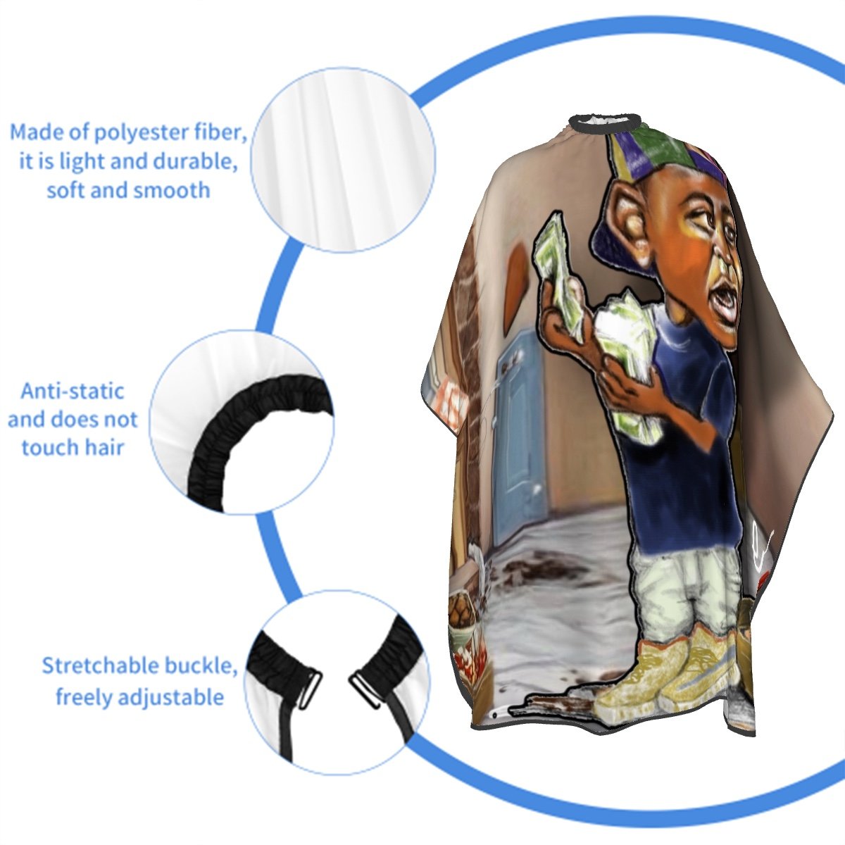 "Roscoe" Kid's Barber Cape